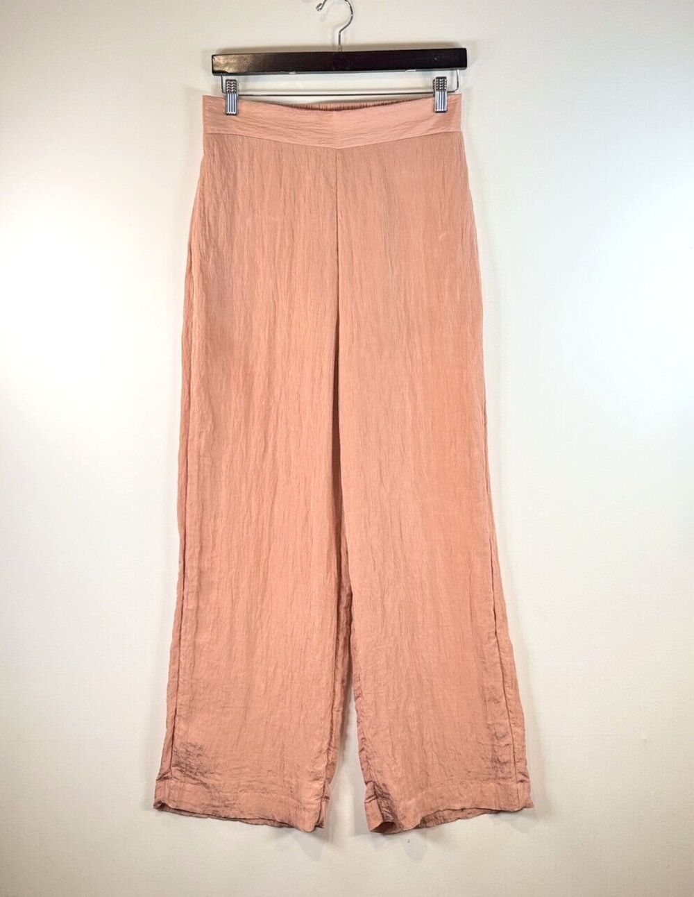 House Of Harlow Pants Peach High Waisted Wide Leg Baggy Pull On Trouser Medium